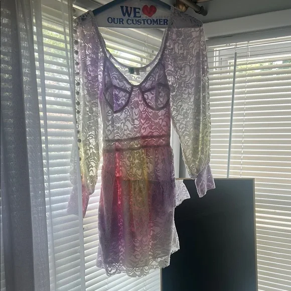 love shack fancy pastel dress Love Shack Fancy Love Shack Fancy- Rayne Dress- Tropic Petal